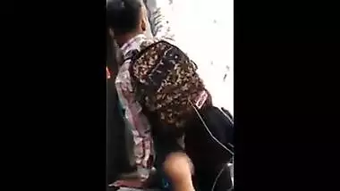 Nice-looking legal age teenager hotty enjoys outdoor sex with her lover