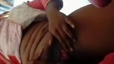Village girl showing her pussy