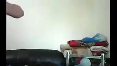 Desi aunty boobs flashing on webcam